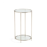 Столик У изголовья из никеля Sybil единый размер серый AM.PM  фото, kupilegko.ru